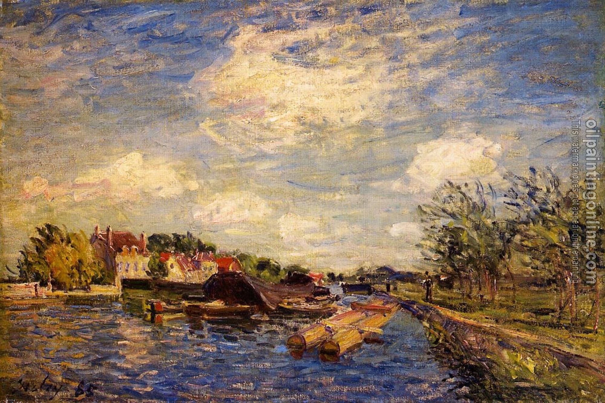 Sisley, Alfred - By the River Loing